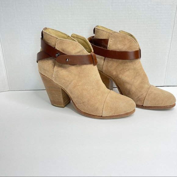 RAG & BONE Harrow Canvas Ankle Boots - Picture 6 of 13